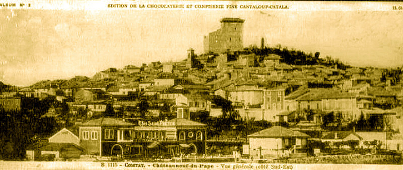 Carte postale ancienne Châteauneuf du Pape Cantaloup chocolat