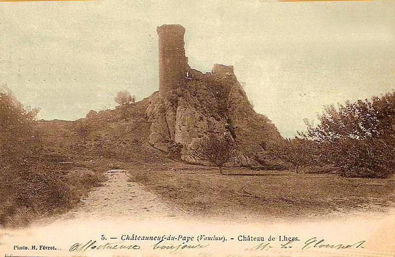 Carte postale ancienne Châteauneuf du Pape Château de l'Hers