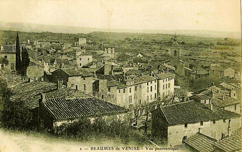 Carte postale ancienne Beaumes Vue panoramique