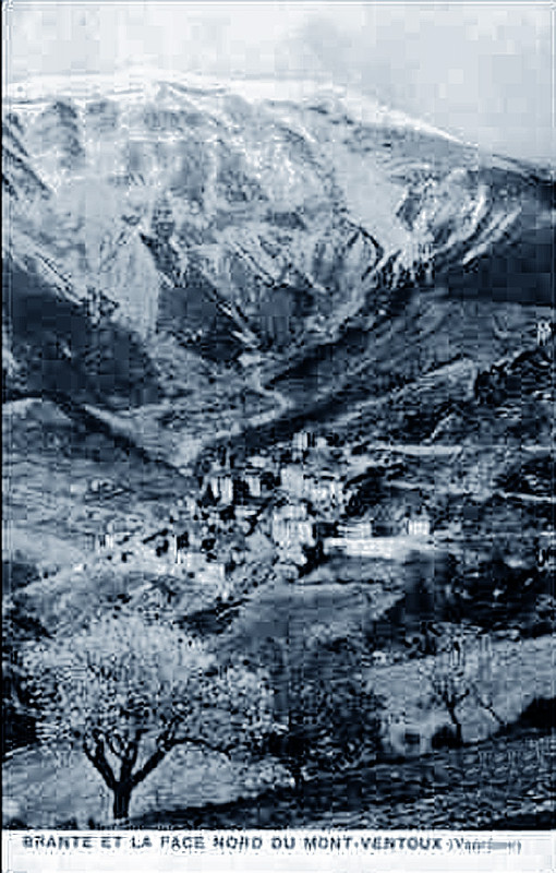 Carte postale ancienne Brantes et le Ventoux