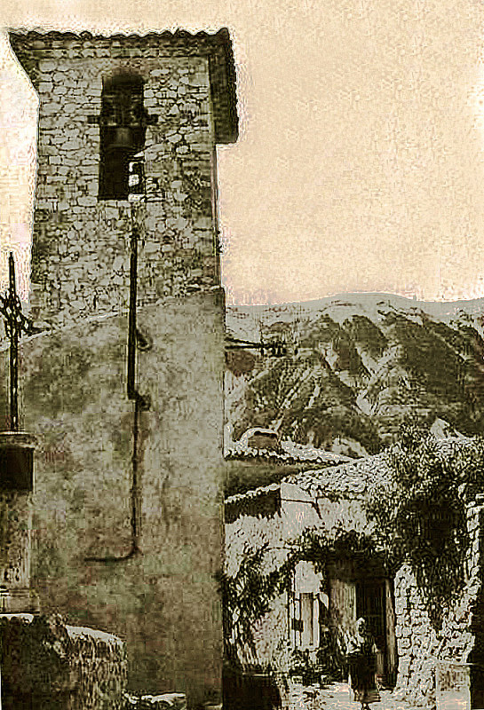 Carte postale ancienne Brantes le clocher