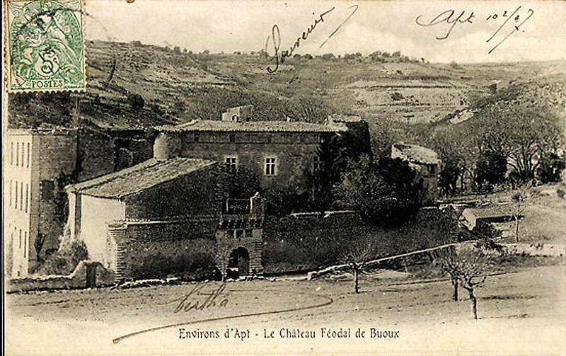 Carte postale ancienne Buoux Chateau Feodal