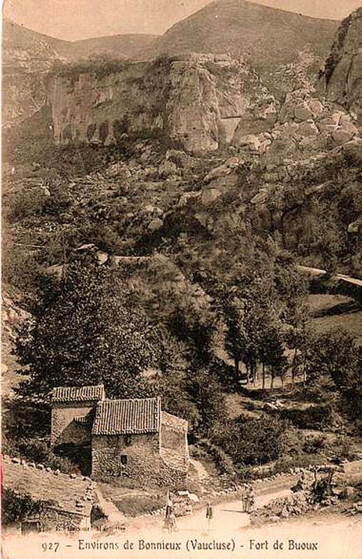 Carte postale ancienne Fort de Buoux