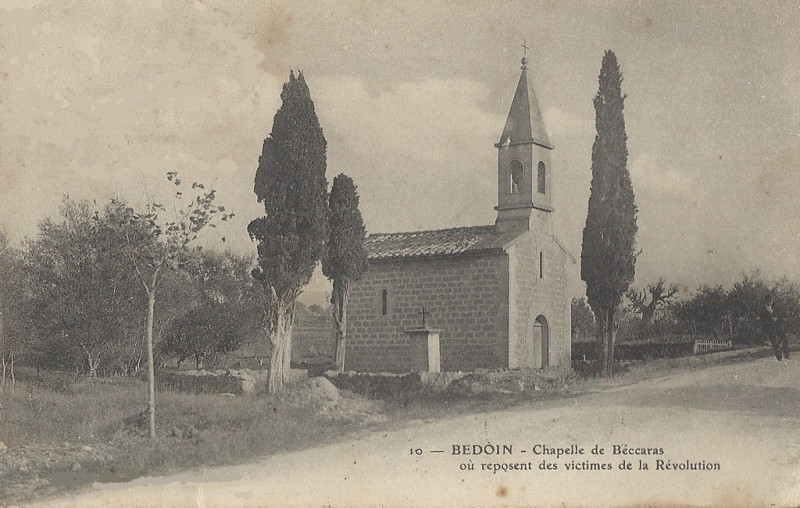 Carte postale ancienne Bédoin chapelle de Béccaras