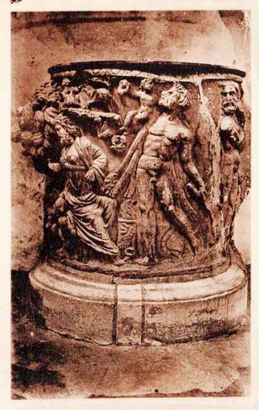 Carte postale ancienne Cadenet baptistère bacchique