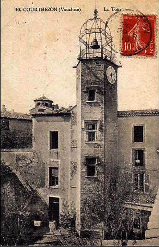 Carte postale ancienne Courthézon la Tour