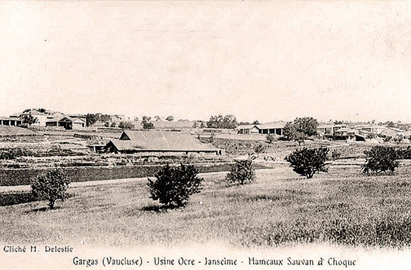 Carte postale ancienne Gargas usine Janselme