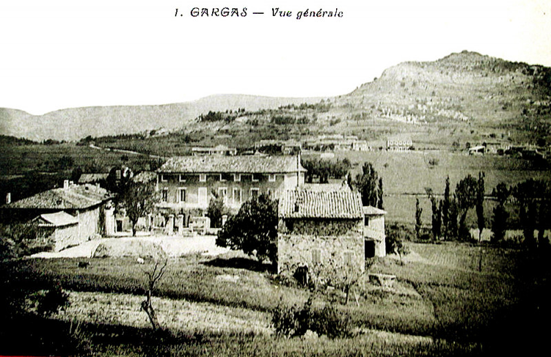 Carte postale ancienne Gargas vue générale