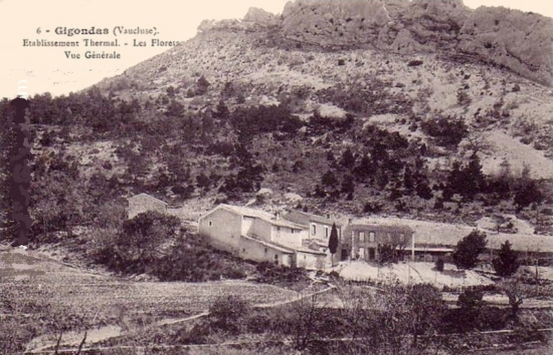 Carte postale ancienne Gigondas Les Florets