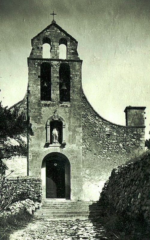 Carte postale ancienne Gigondas église