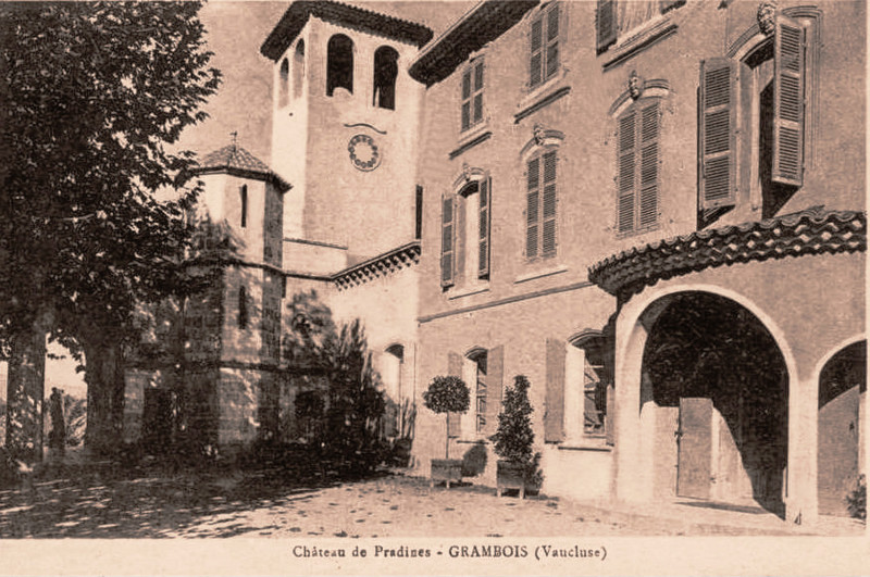 Carte postale ancienne Château de Pradines Grambois