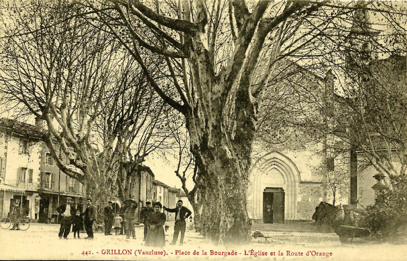 Carte postale ancienne Grillon église