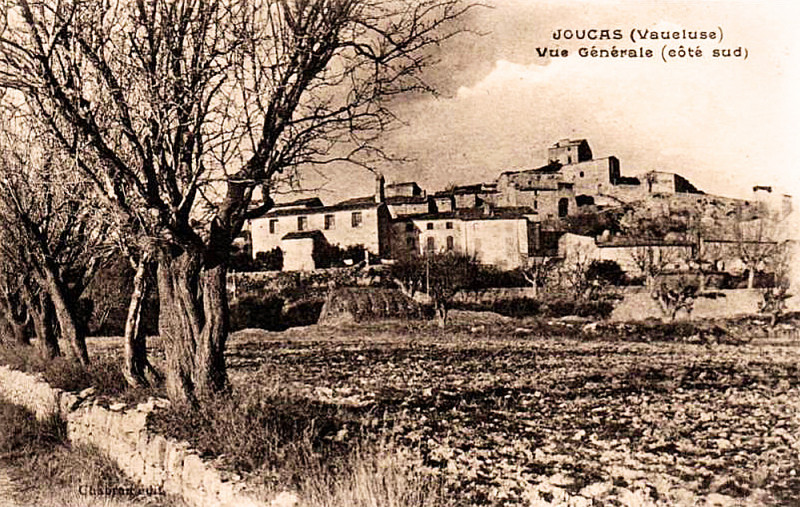 Carte postale ancienne Joucas vue générale