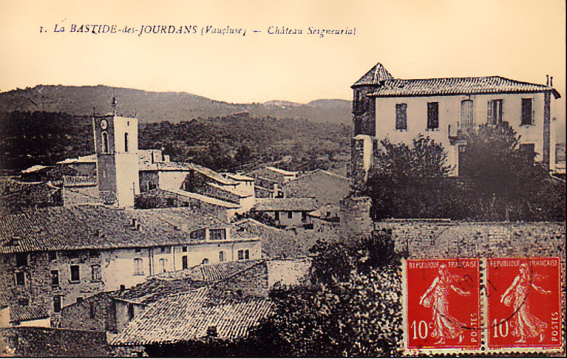 Carte postale ancienne La Bastide-des-Jourdans Le Château