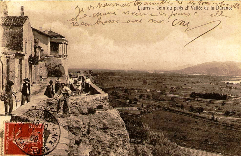Carte postale ancienne Lauris et la vallée de la Durance