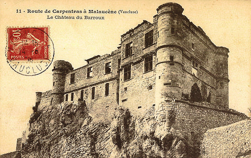 Carte postale ancienne Le Barroux Chateau