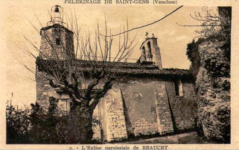 Carte postale ancienne Le Beaucet Eglise paroissiale