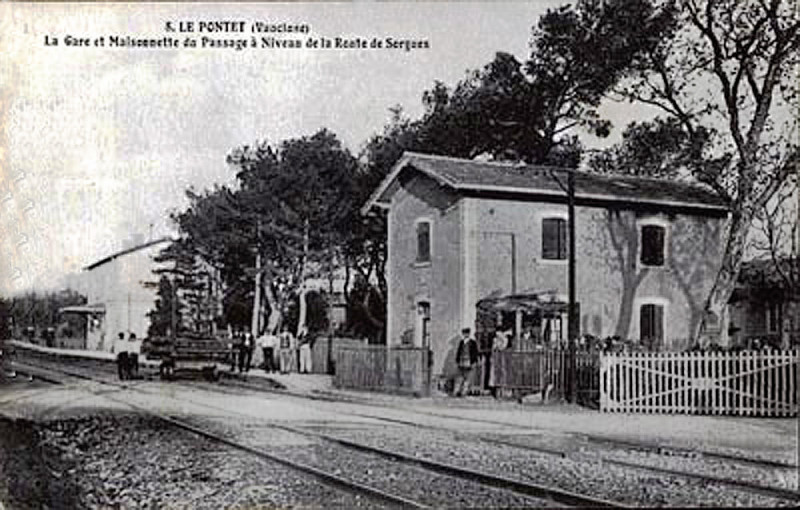 Carte postale ancienne Le Pontet gare
