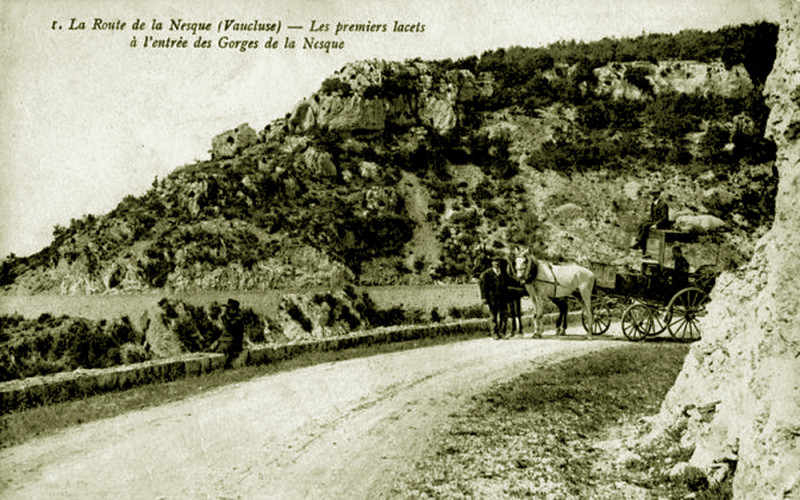 Carte postale ancienne Méthamis Gorges de la Nesque