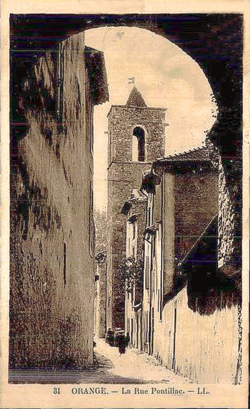 Carte postale ancienne Orange Rue Pontillac