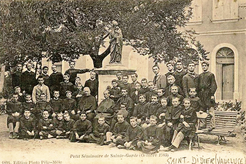Carte postale ancienne Saint-Didier 1903 Petite séminaire de Sainte-Garde