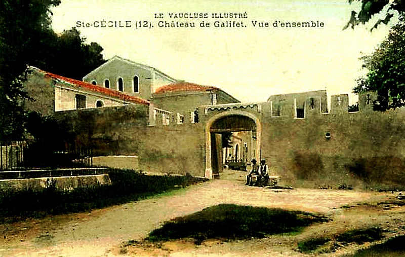 Carte postale ancienne Sainte-Cécile Château de Galifet