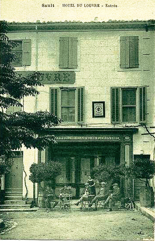 Carte postale ancienne Sault Hôtel restaurant du Louvre