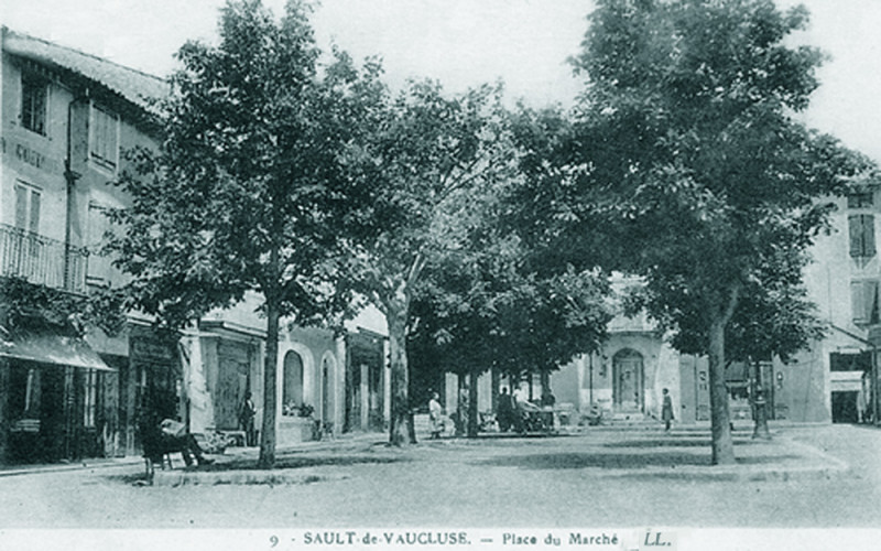 Carte postale ancienne Sault Place du marché