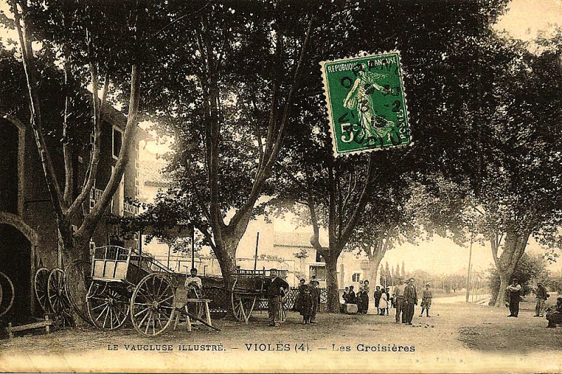 Carte postale ancienne Violès Les Croisières