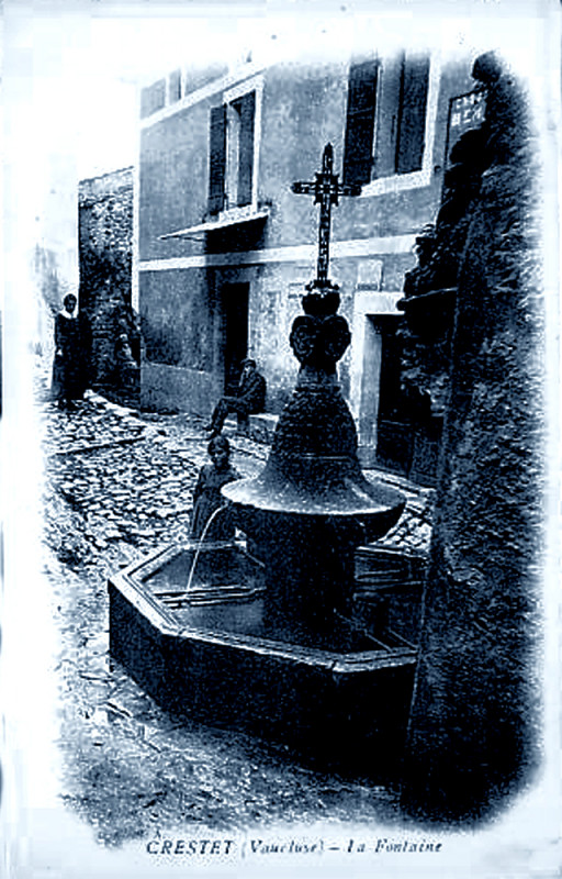 Carte postale ancienne Crestet la Fontaine