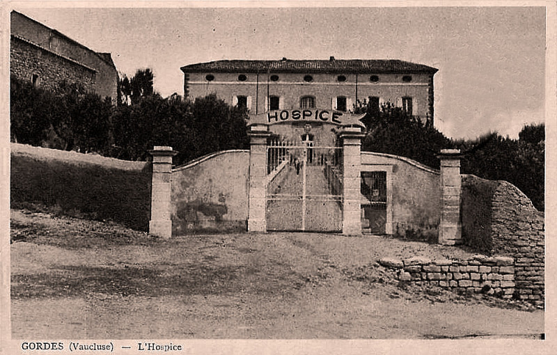 Carte postale ancienne Gordes l'Hospice