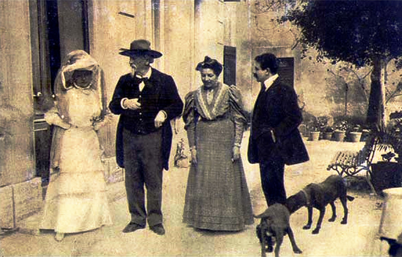 Carte postale ancienne Frederic Mistral Saintes Maries de la Mer 1906