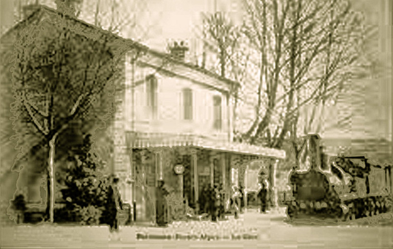 Carte postale ancienne Reillanne La Gare