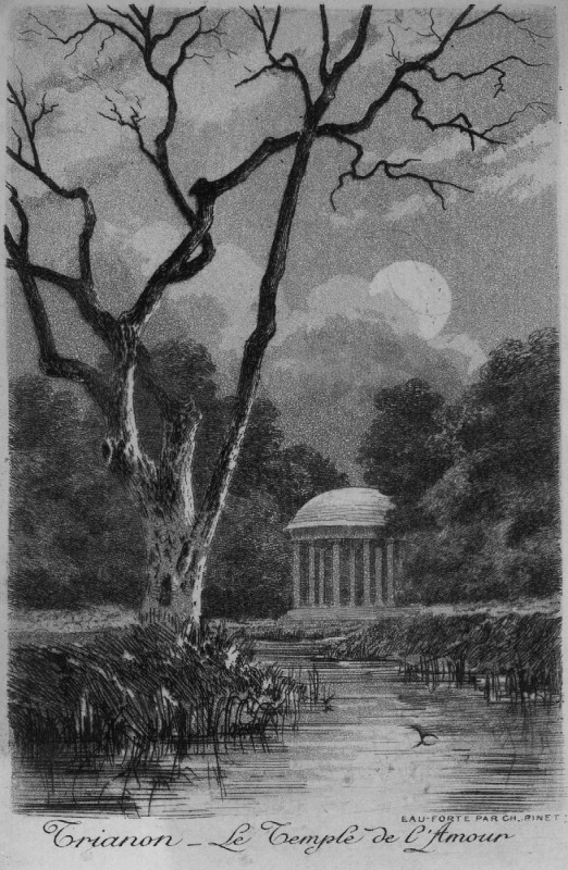 Carte postale ancienne Trianon - Le Temple de l'Amour à Versailles