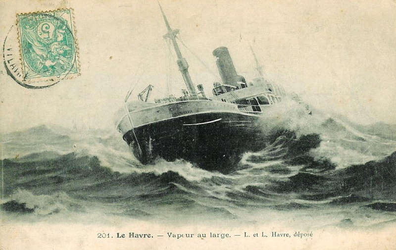Carte postale ancienne Vapeur-Havre-débutXXesiècle