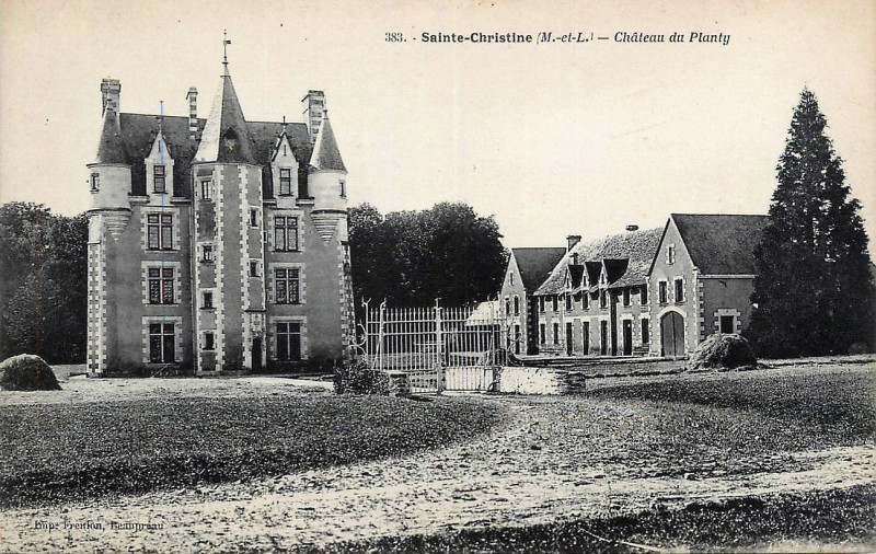 Carte postale ancienne Château du Planty