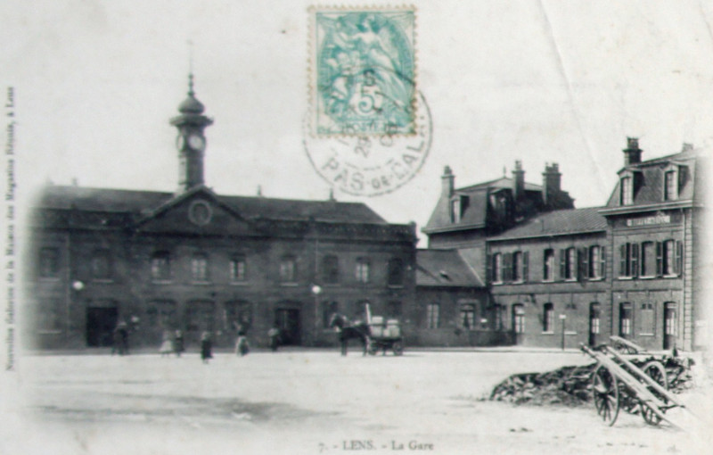 Carte postale ancienne 29 mai 1906 Lens