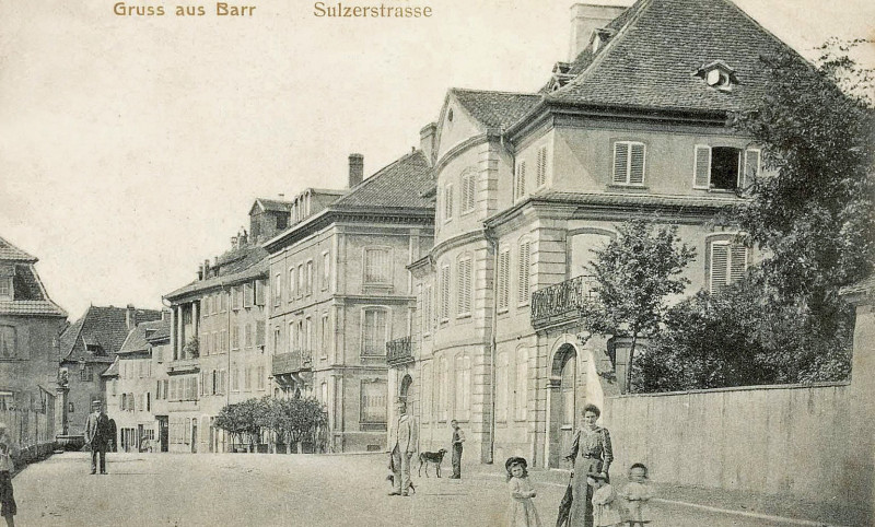 Carte postale ancienne Barr-Sulzerstrasse-1906