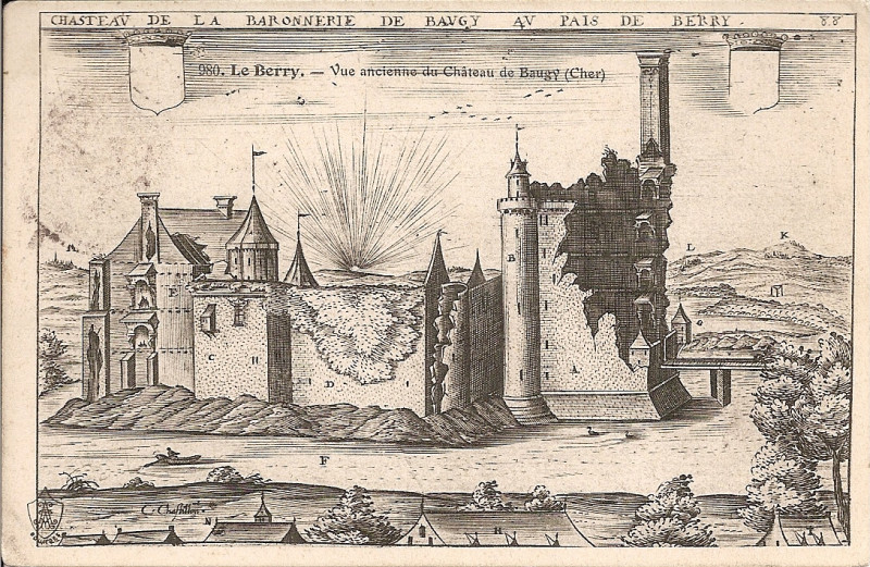 Carte postale ancienne Château de Baugy