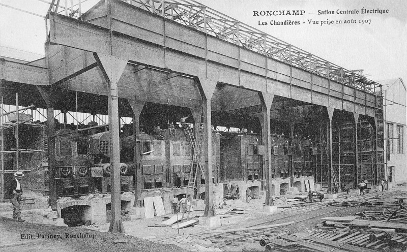Carte postale ancienne Centrale Ronchamp XXe 07
