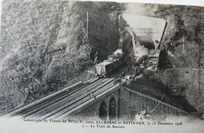 Carte postale ancienne Accident tunnel Pouch 1908 (12)