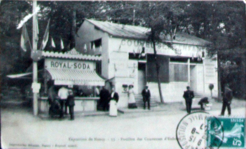 Carte postale ancienne Exposition de Nancy pavilon 28 septembre 1909