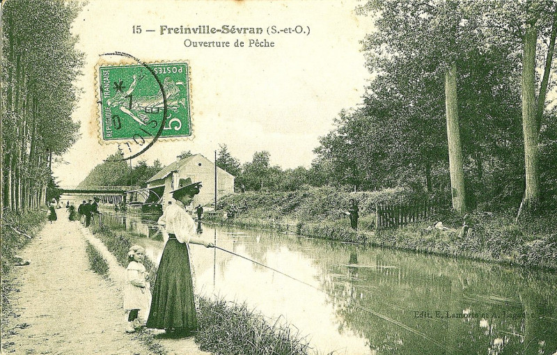 Carte postale ancienne Freinvile-Sevran - Ouverture de la Peche