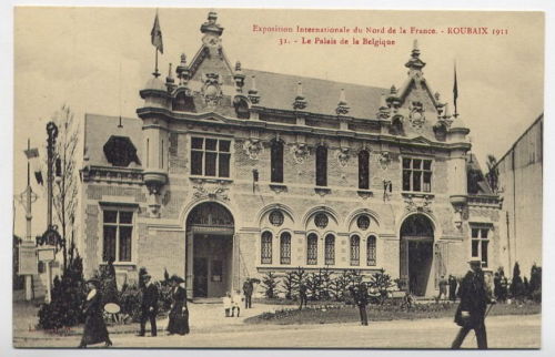 Carte postale ancienne Palais de la Belgique 1911