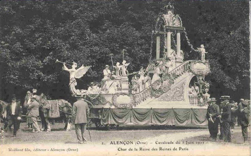 Carte postale ancienne Paris Alençon 1911