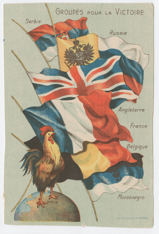 Carte postale ancienne Groupés pour la Victoire, 1914