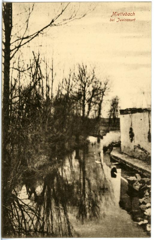 Carte postale ancienne 18792-Juvincourt-1915-Miettebach bei Jouvincourt-Brück & Sohn Kunstverlag