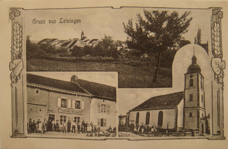 Carte postale ancienne Leiningen Lothr.