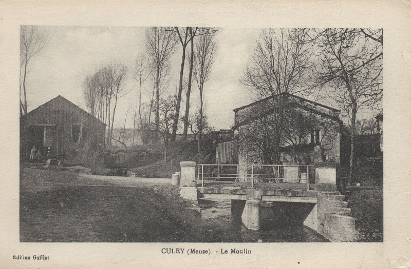 Carte postale ancienne Moulin - Culey