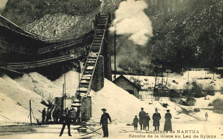Carte postale ancienne Glacières de sylans2 aux Neyrolles